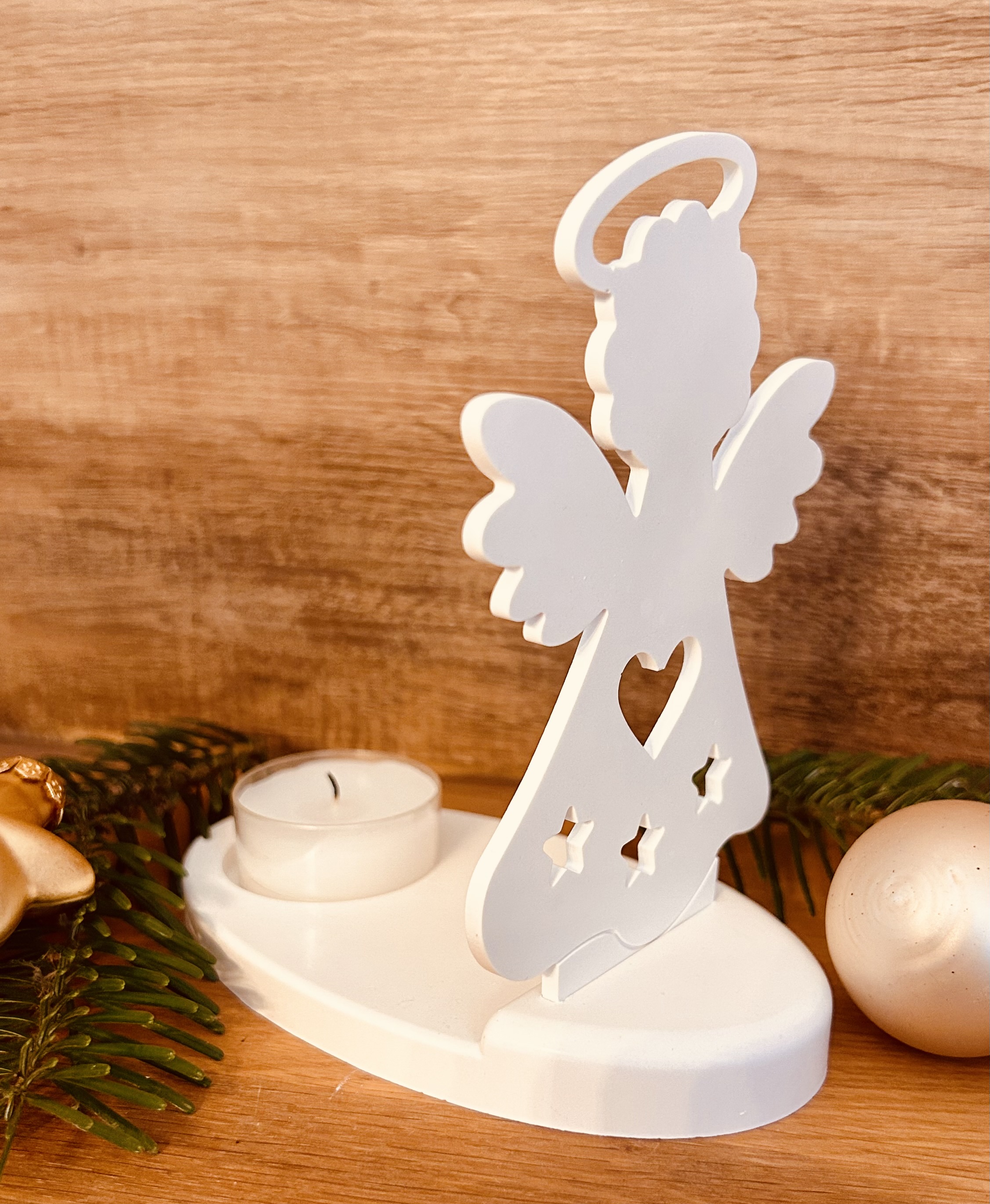 Engel Teelichthalter