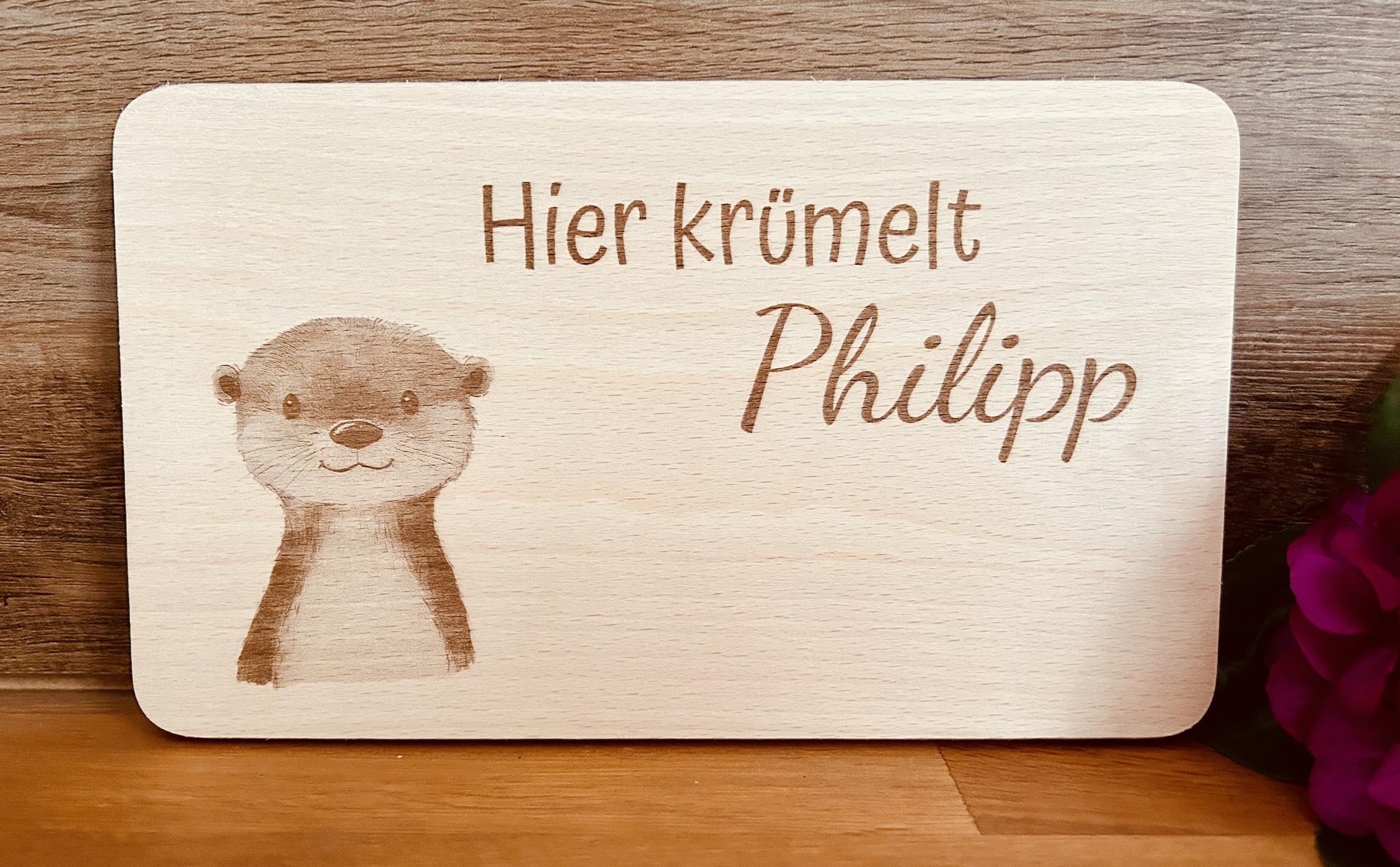 Personalisierte Frühstücksbrettchen Kinder