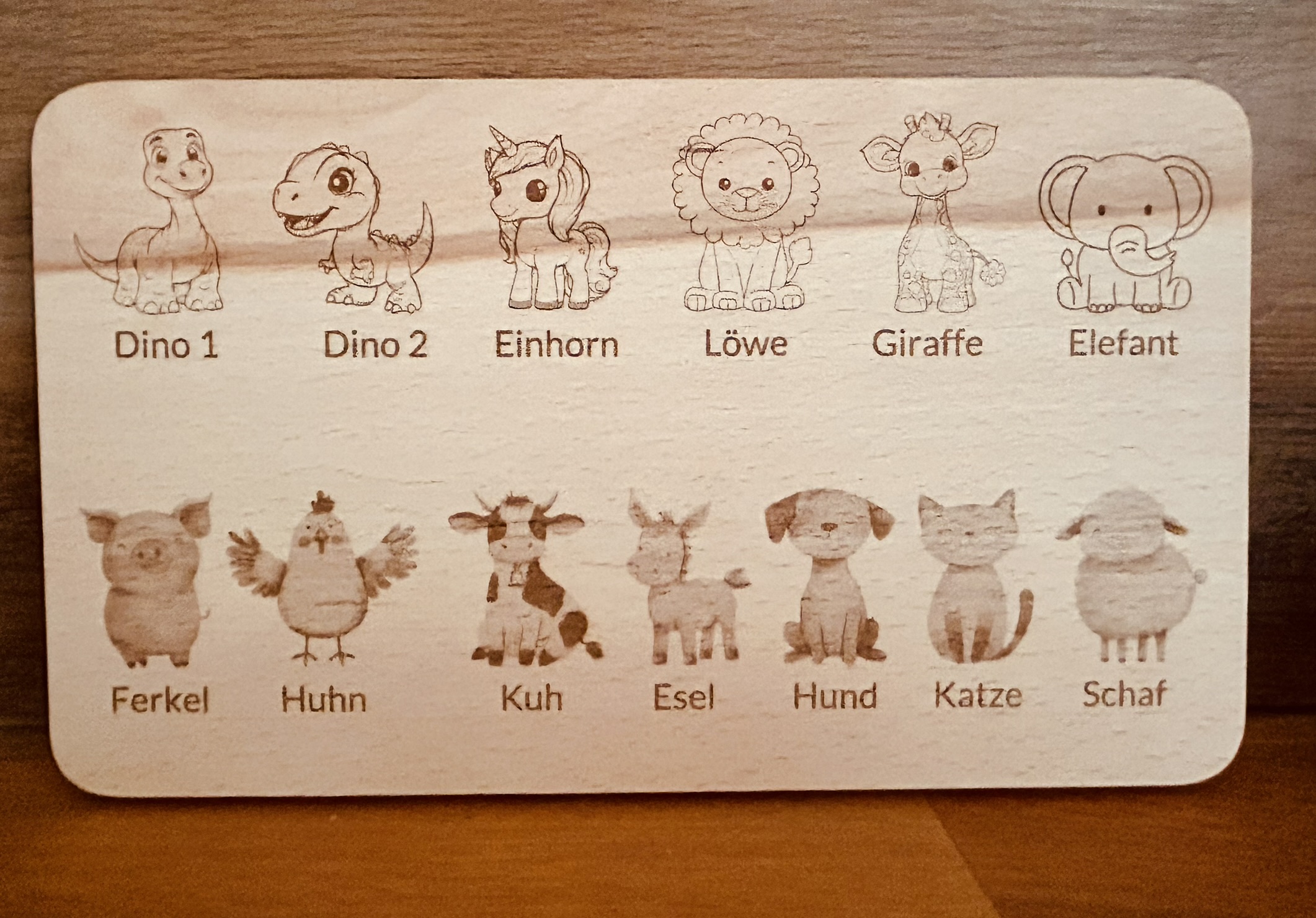 Personalisierte Frühstücksbrettchen Kinder