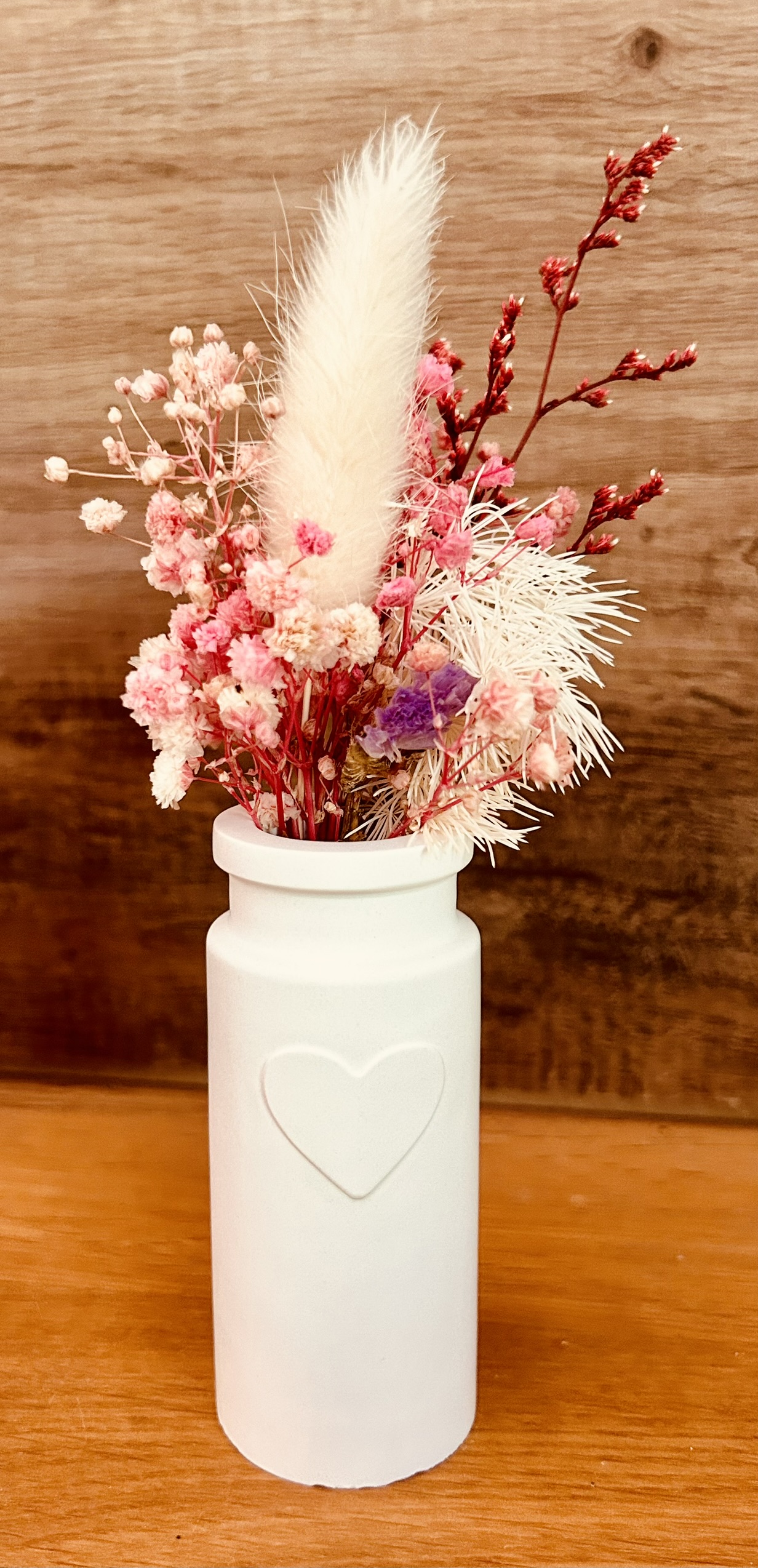 Mini-Vasen mit Herzmotiv 