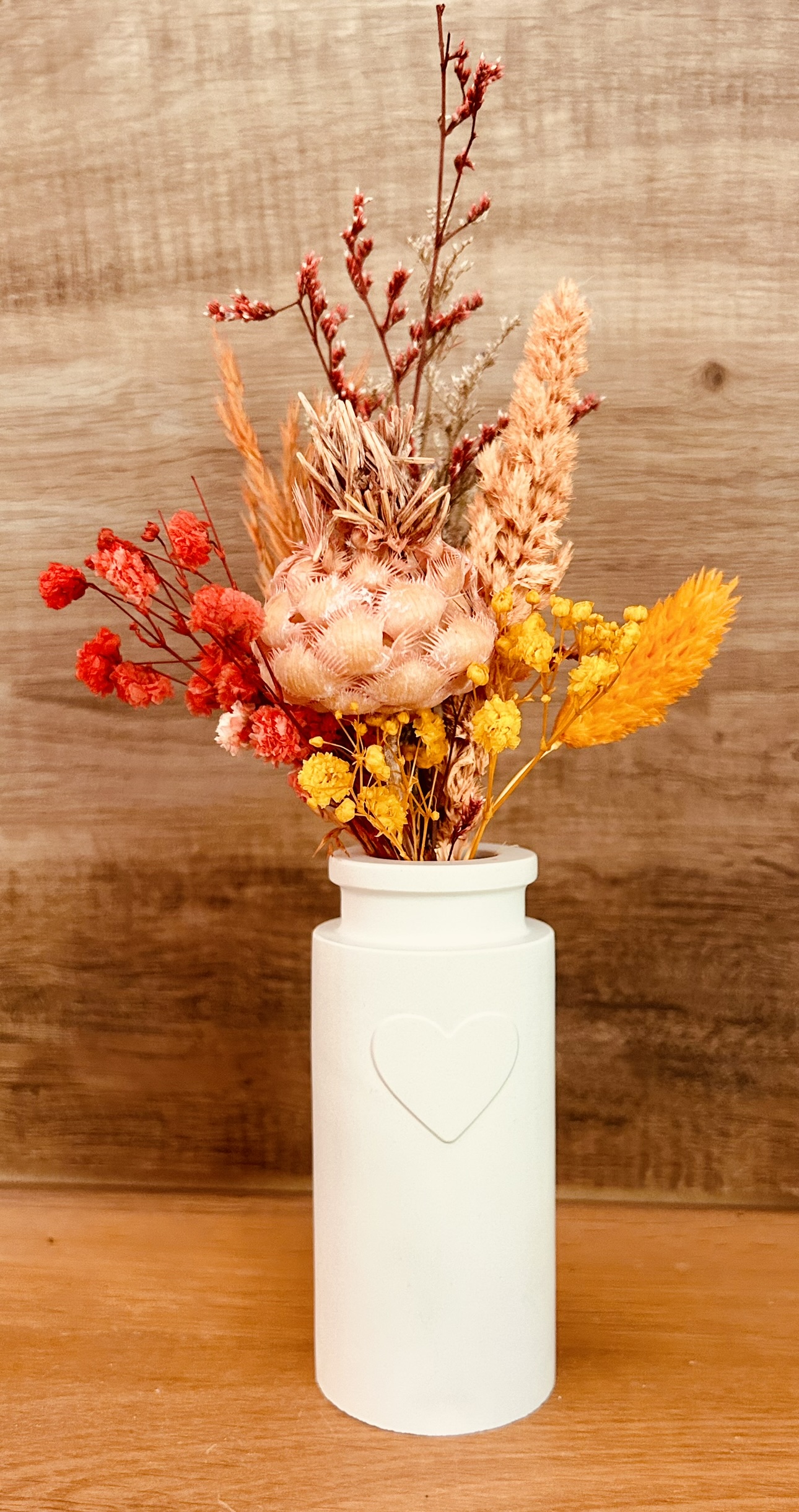 Mini-Vasen mit Herzmotiv 