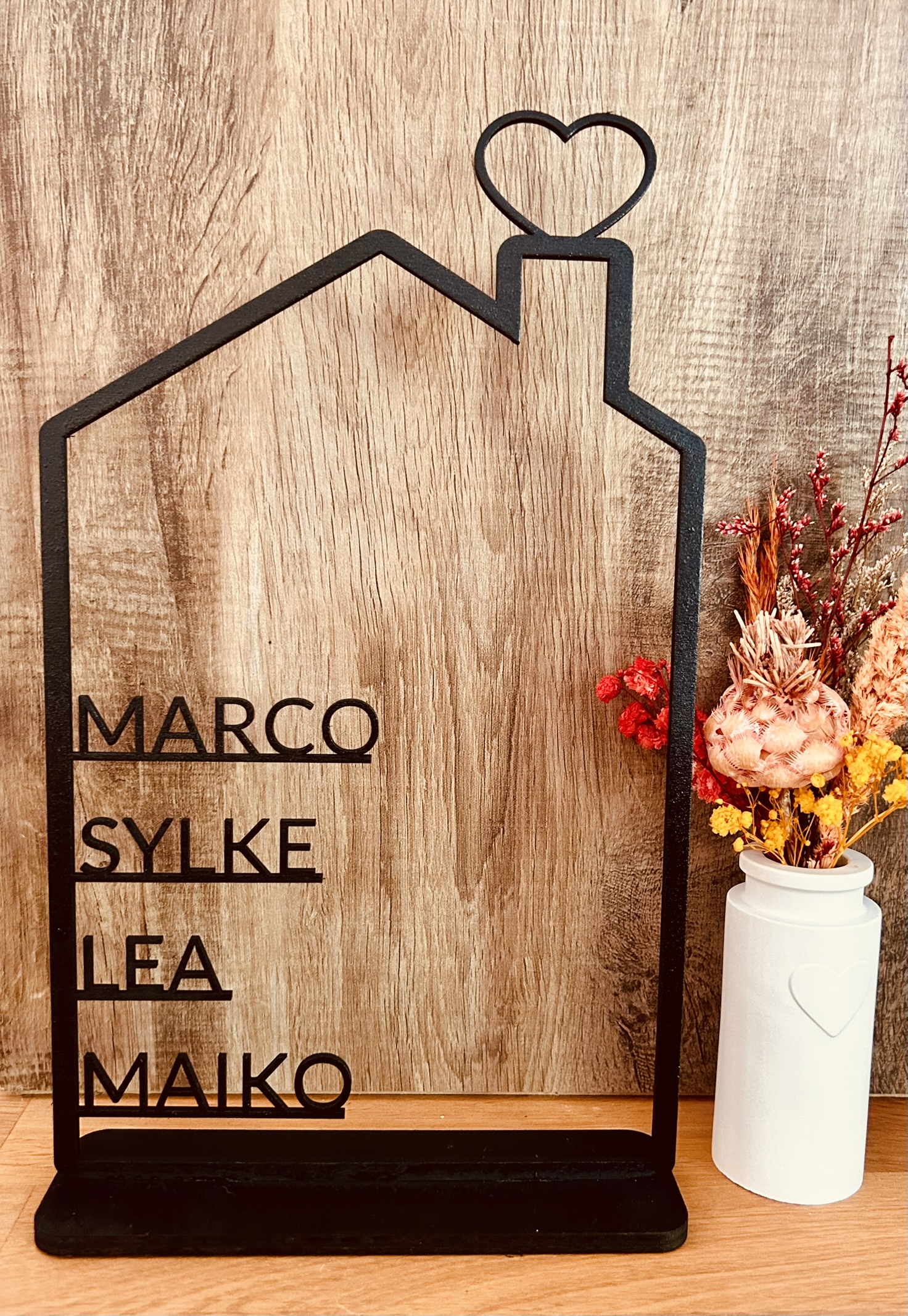 Personalisierbares Aufsteller-Haus