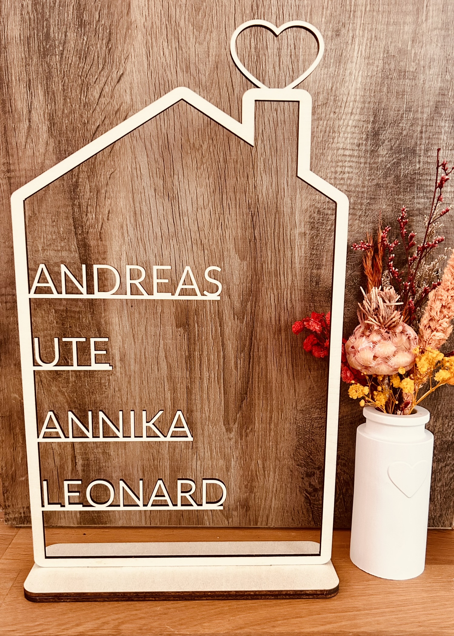 Personalisierbares Aufsteller-Haus