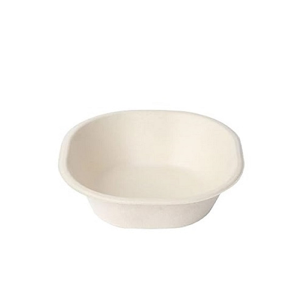 4 Inch Bagasse Square Bowls [ Pack Of 50 ]