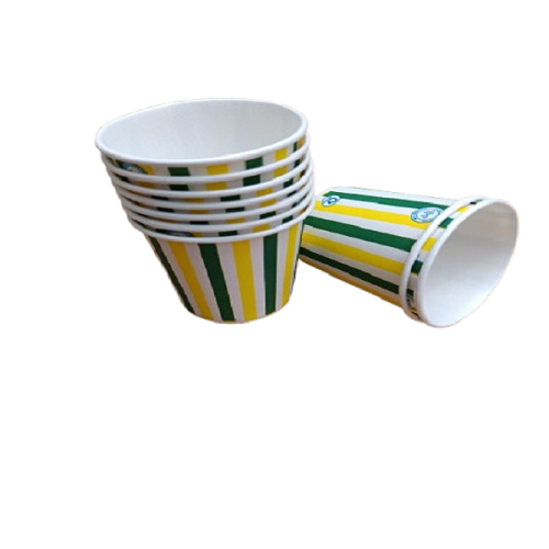Eco-Friendly Green Tea Paper Cups – 130 ml | Disposable, Leakproof & Food Grade – Pack of 100