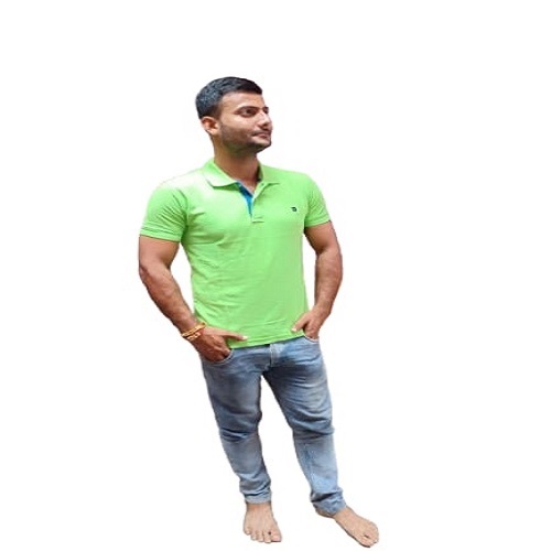 Men's Green Polo T-Shirt