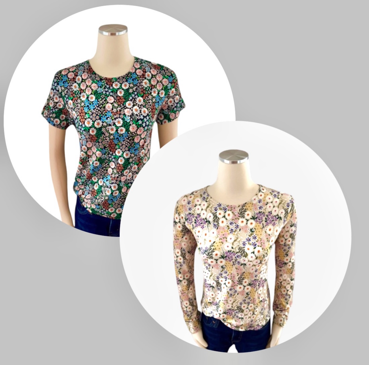 Multi Mini Floral Printed Tops 