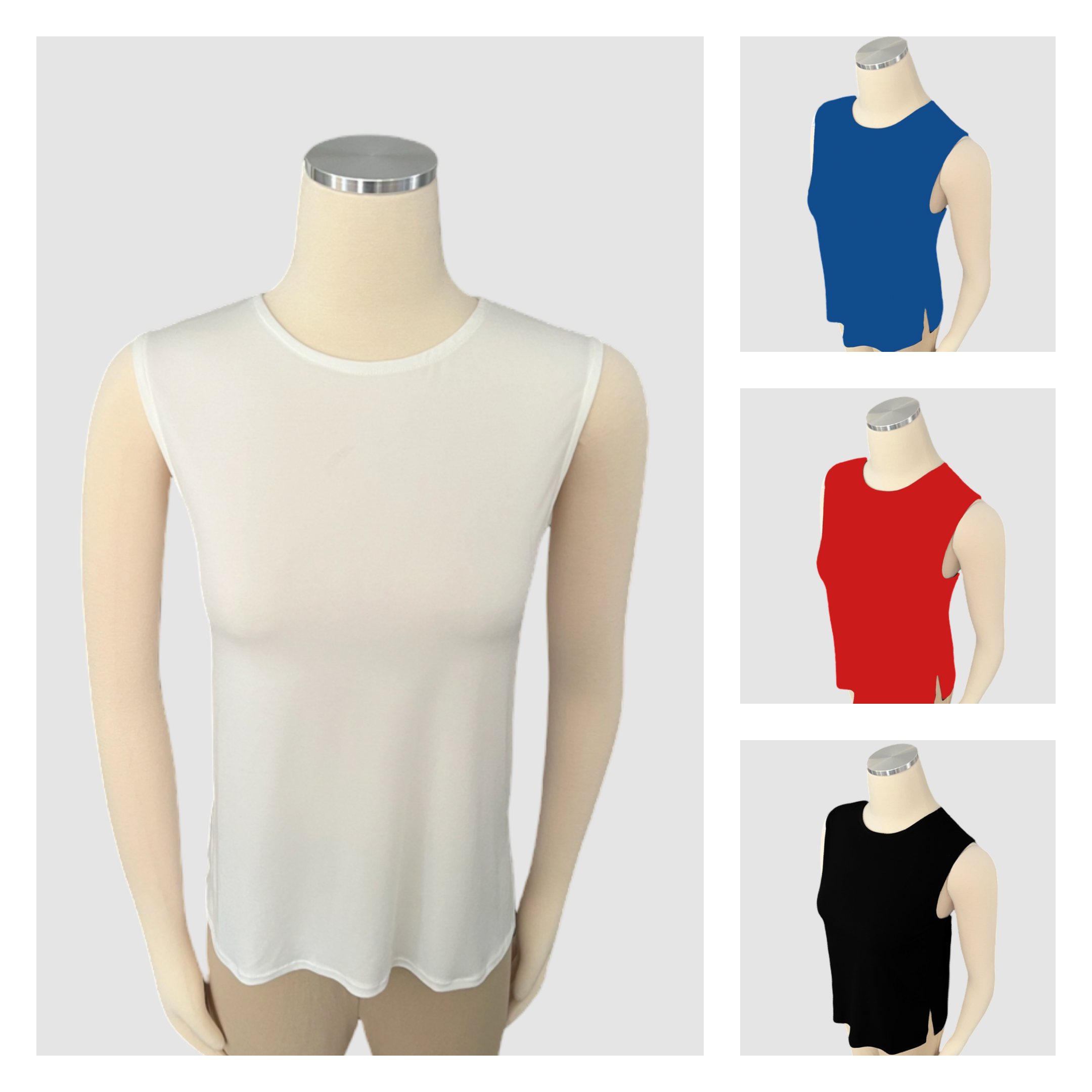 Poly Jersey Sleeveless Tops