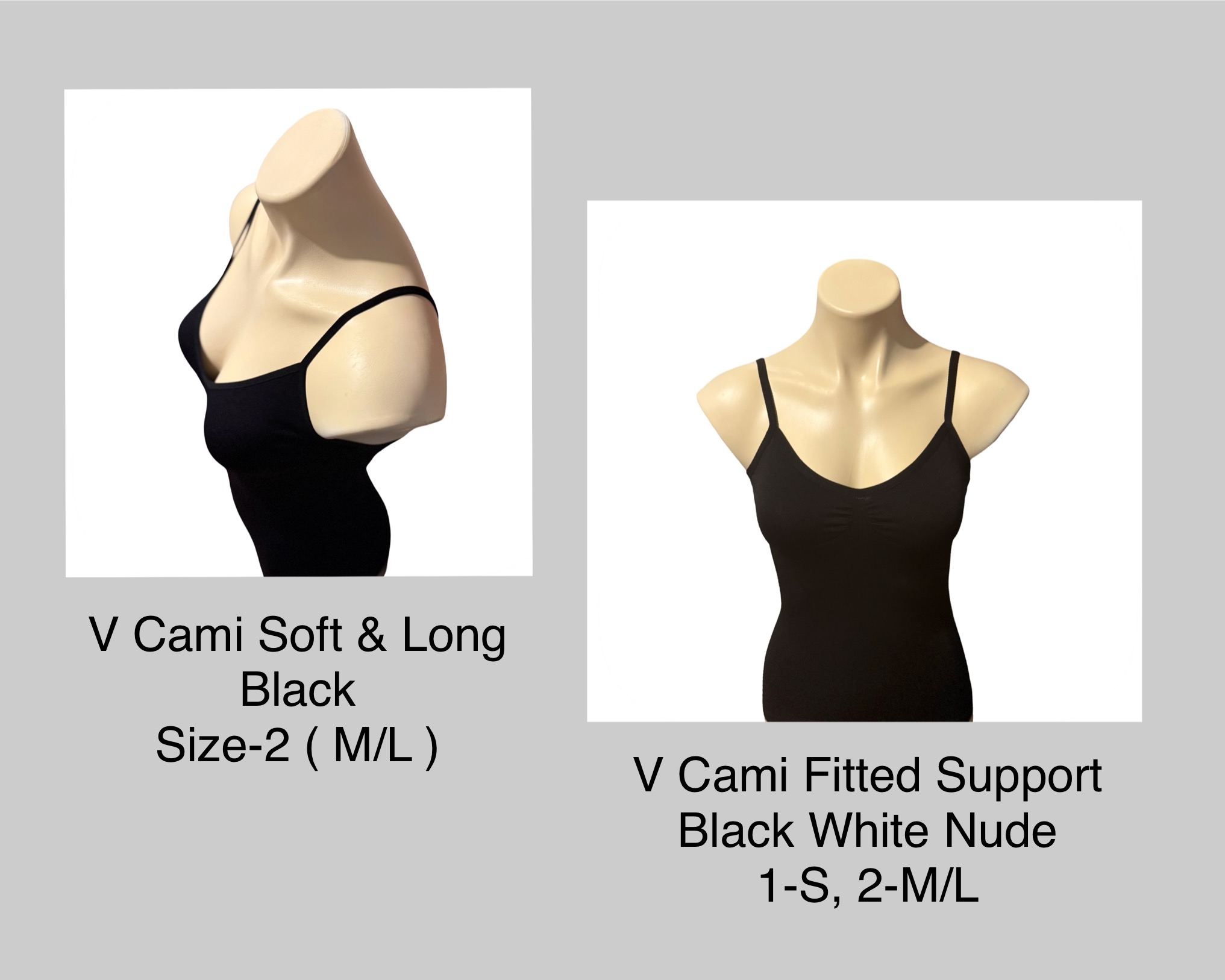 V Camisole Fitted Support + Soft Comfort