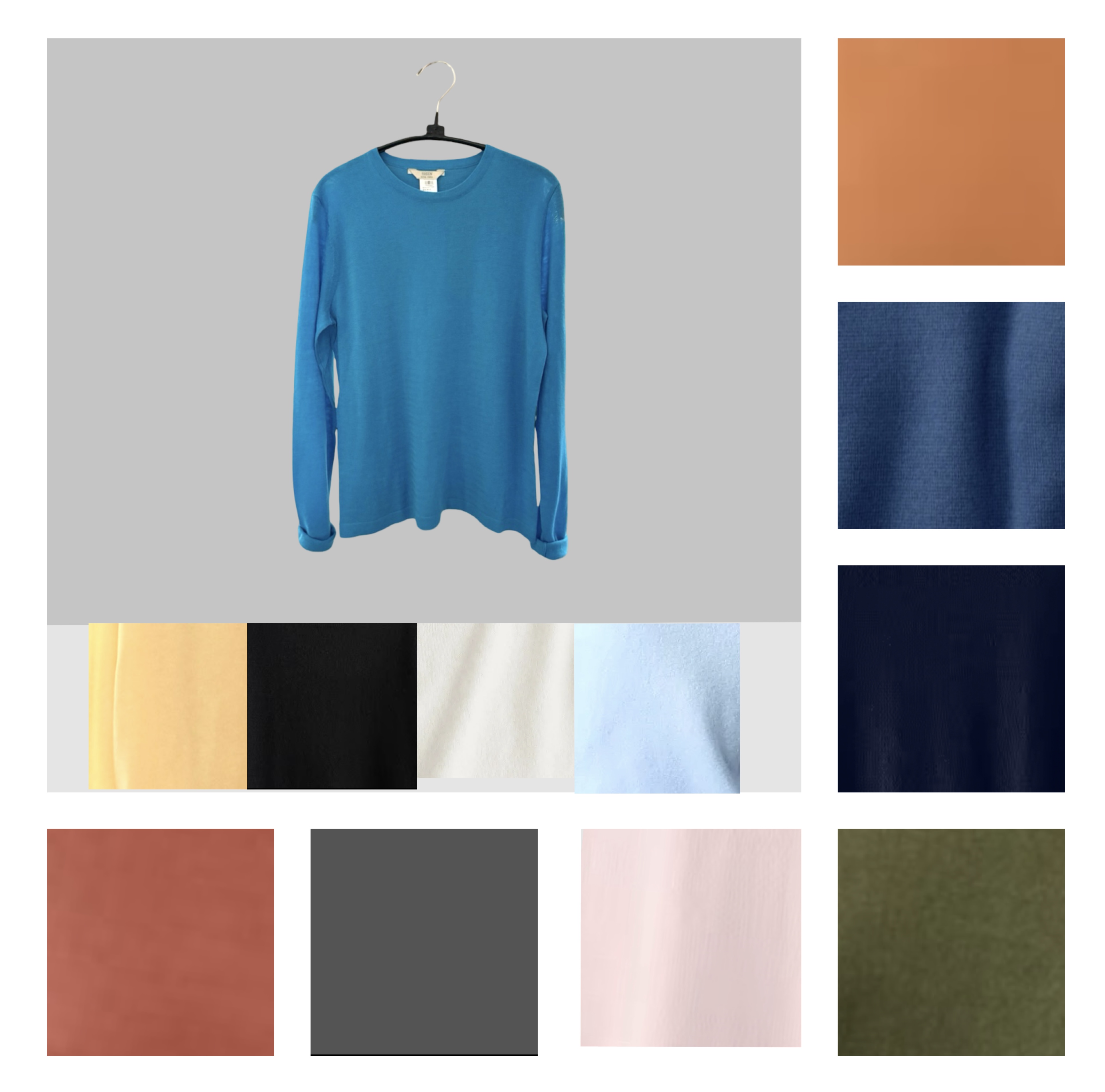 Super Fine Silk/Cotton Knit Sweater 12 Colors