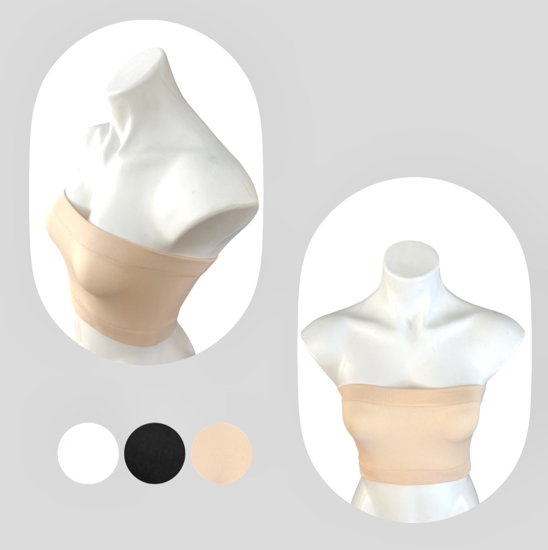 Bandeau Bra with Wideband Support 