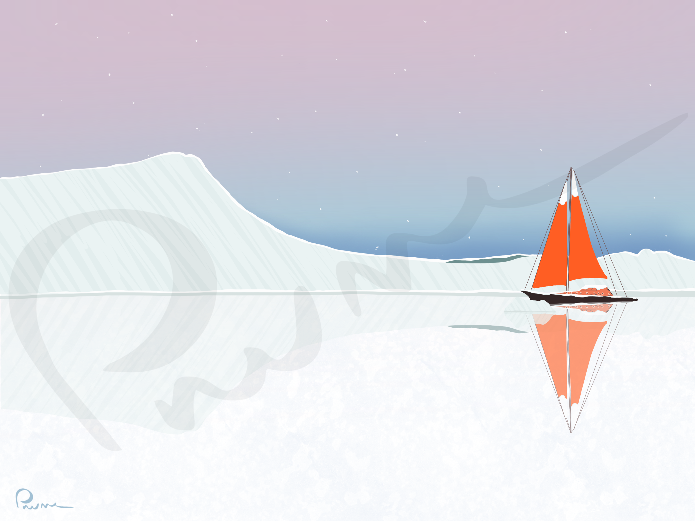 Illustration "Lac blanc"