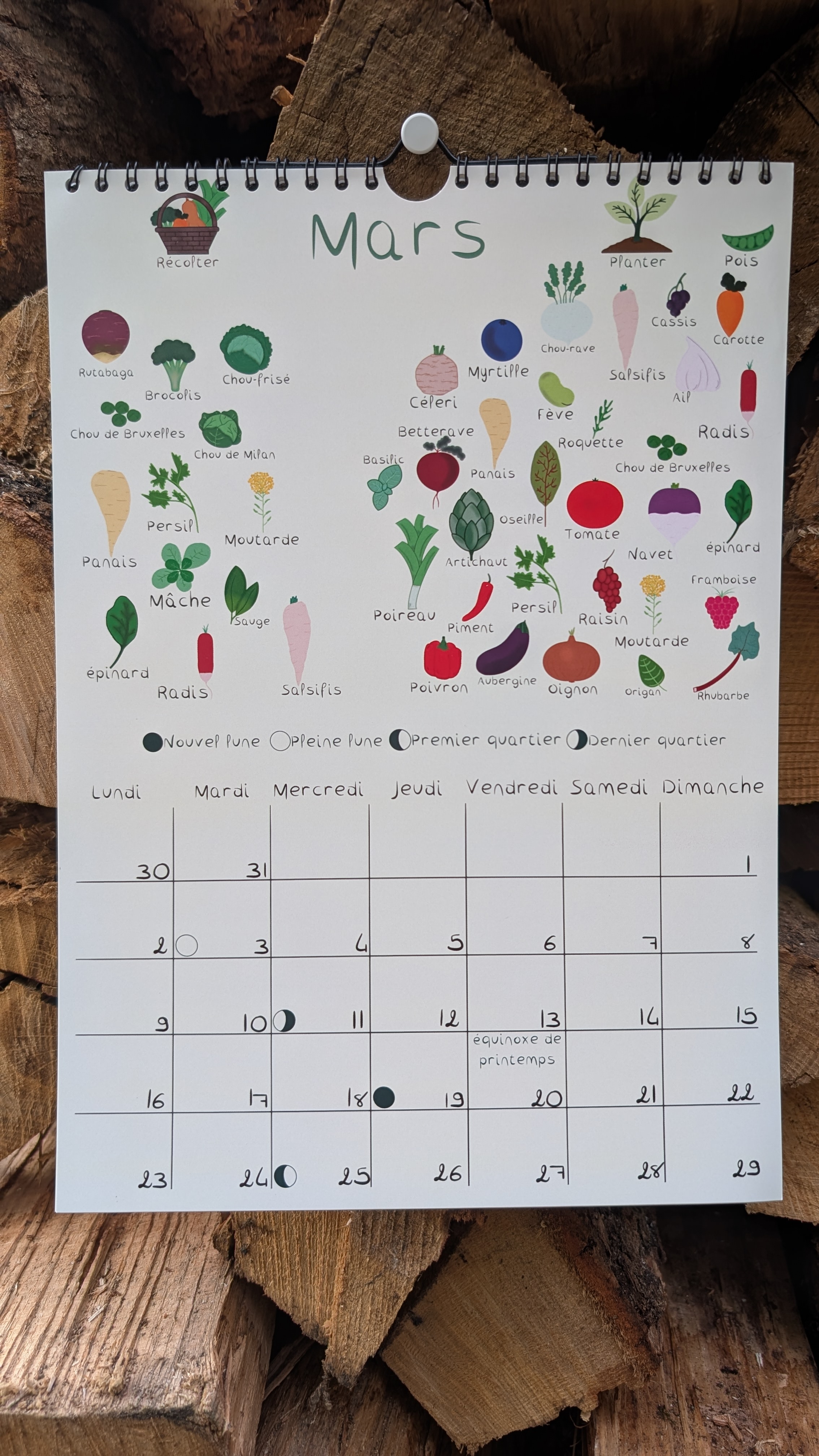 Calendrier Potagères 2026