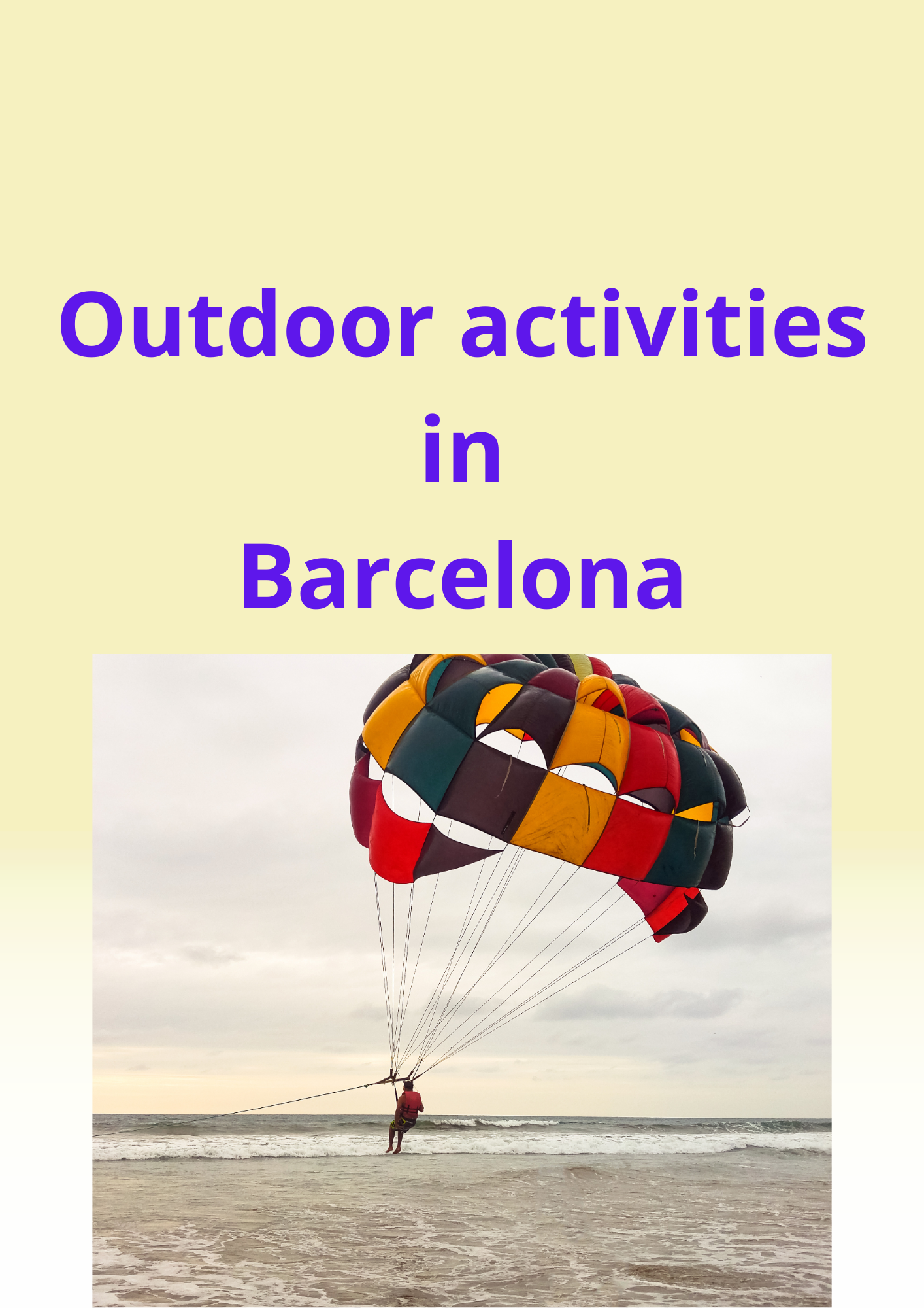 Outdoors Activities in Barcelona Digital guide