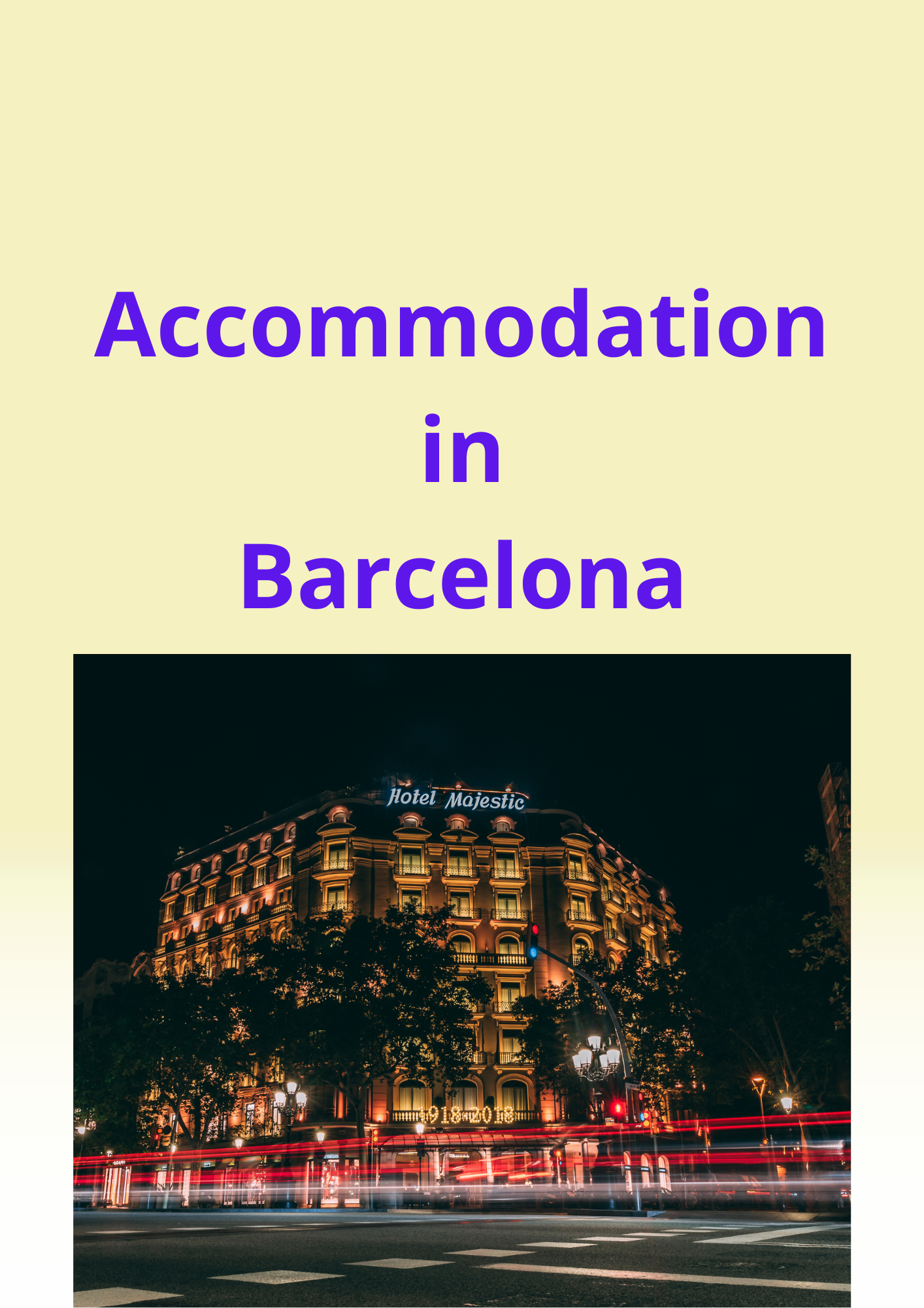 Accommodation in Barcelona Digital guide