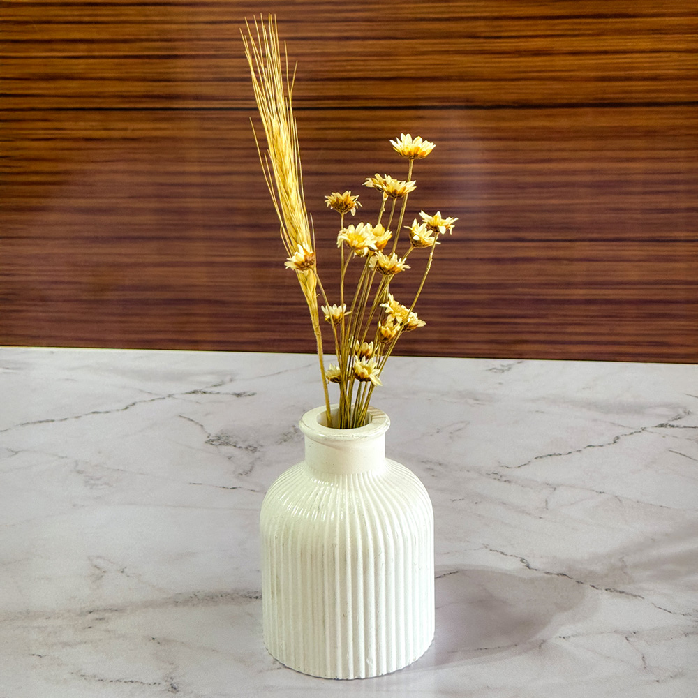 Vaso Decorativo com Flores Sempre Vivas