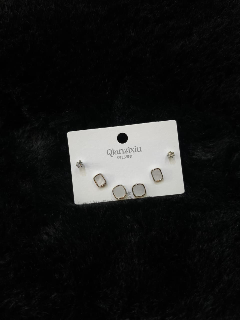 Geometric Stud Earrings Set
