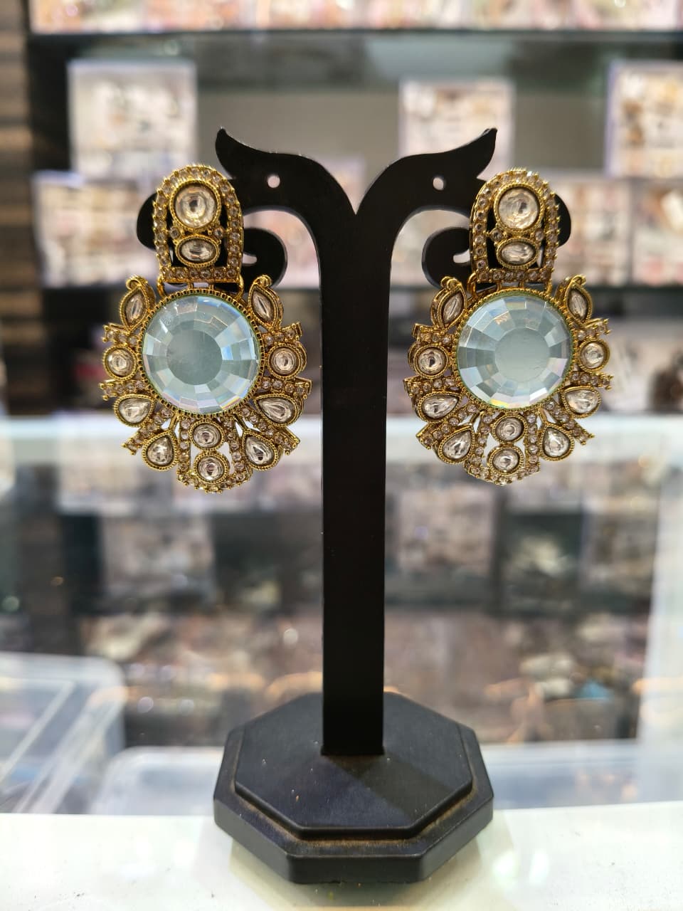 Elegant Crystal Studded Earrings