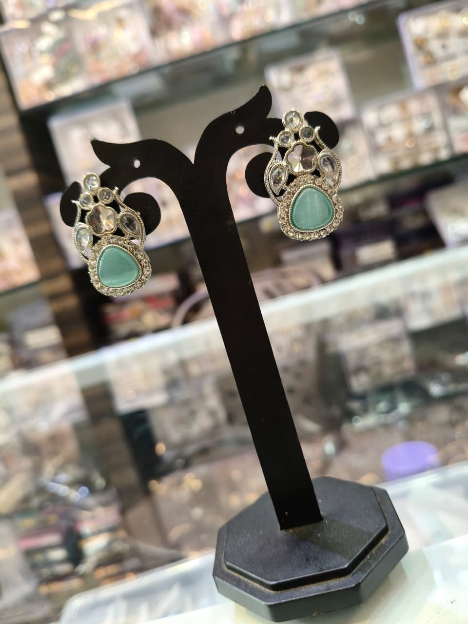 Elegant gemstone earrings