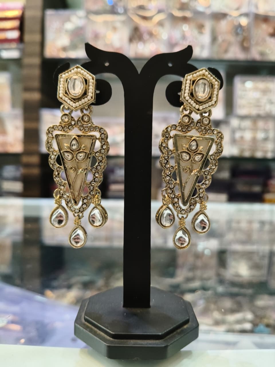 Antique Gold Statement Earrings