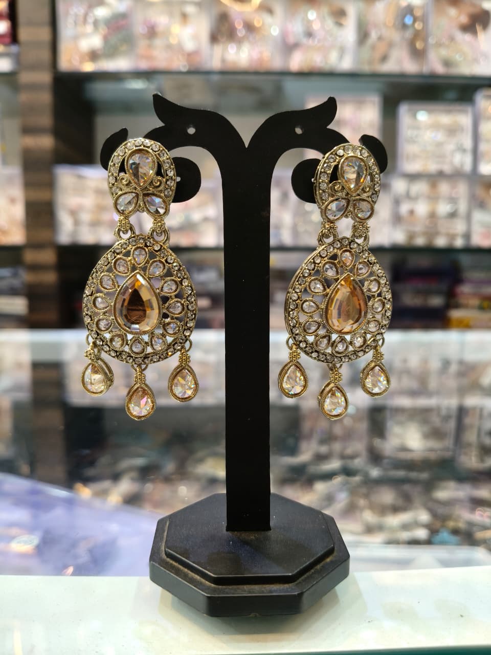 Elegant Crystal Drop Earrings