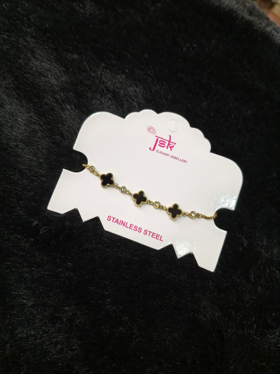 Stainless Steel Clover Bracelet