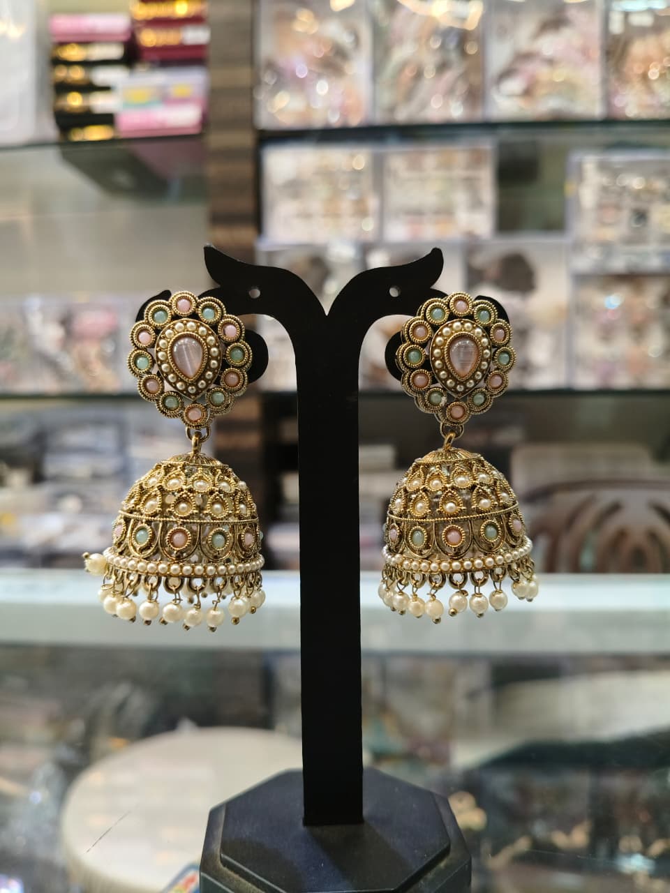 Traditional Indian Jhumka Earrings