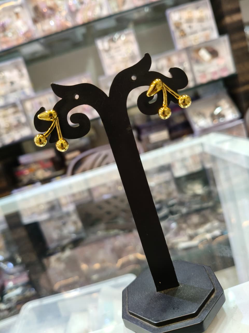 Golden Dangle Earrings