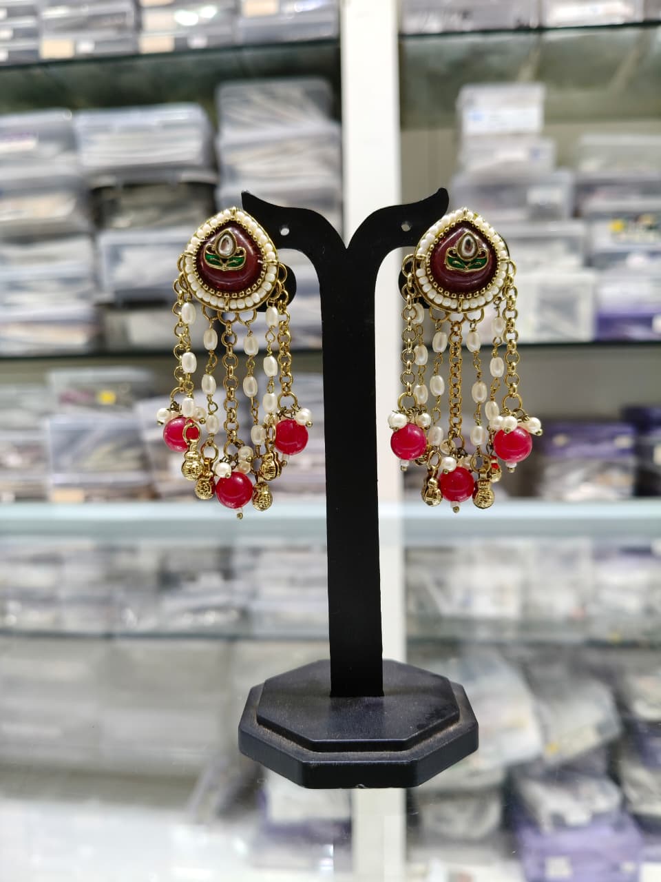 Traditional Gold-Plated Earrings