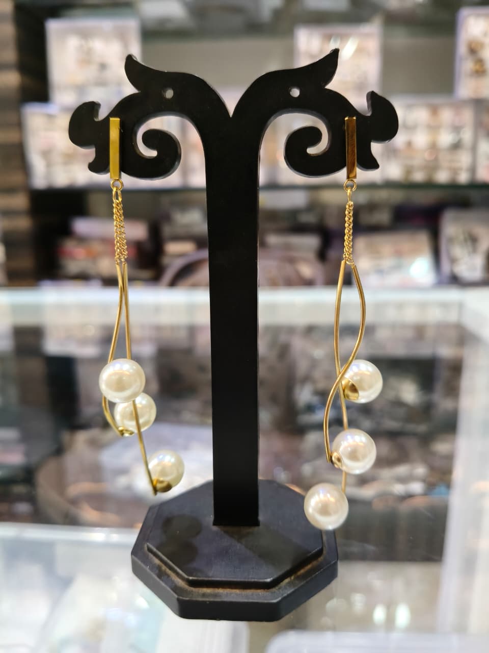 Elegant Pearl Drop Earrings