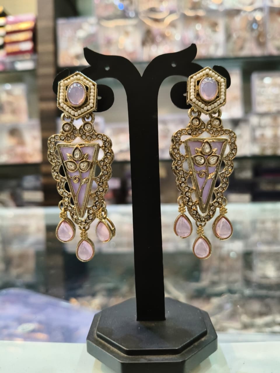 Antique-style chandelier earrings