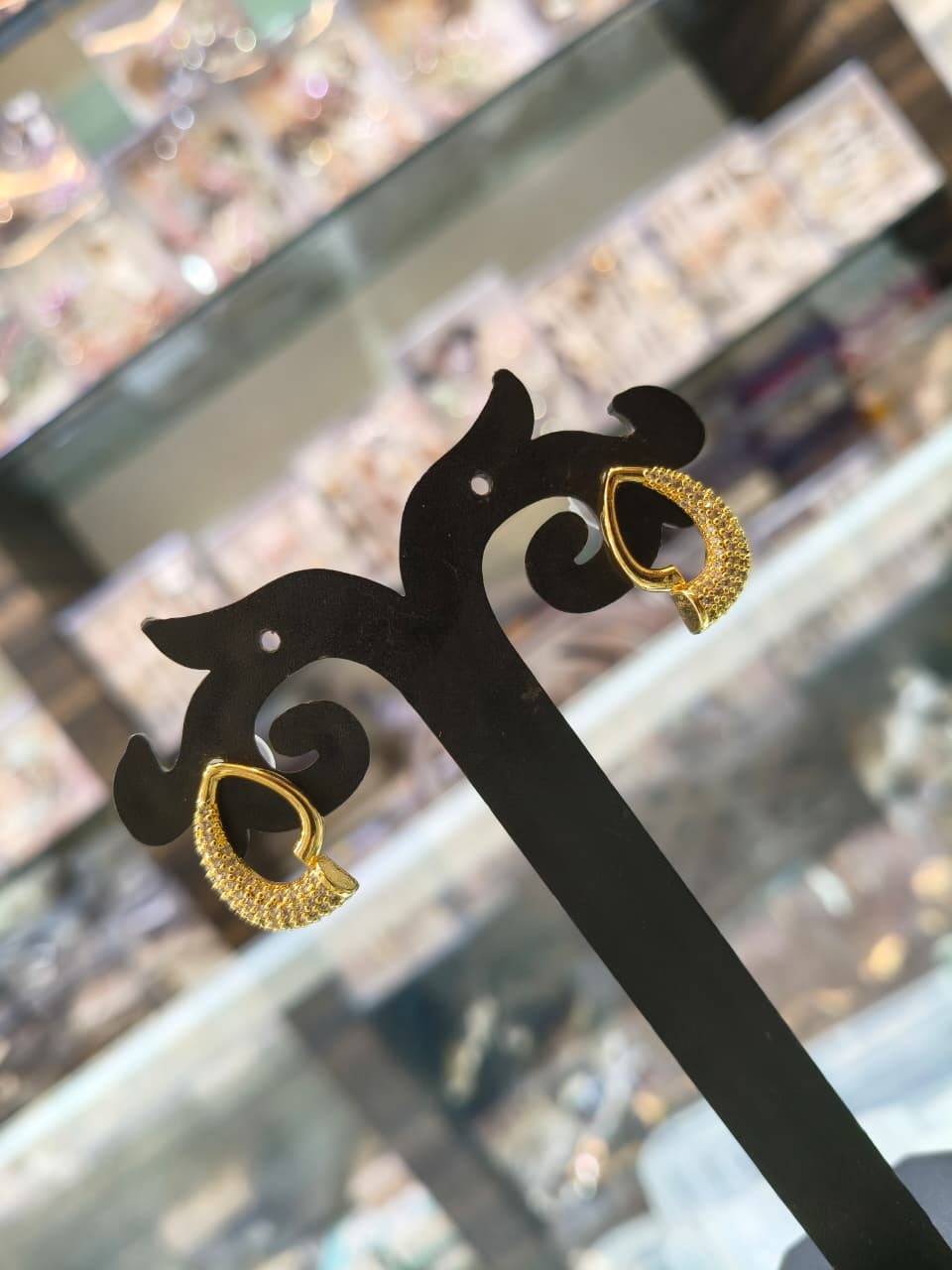 Gold Plated Teardrop Earrings