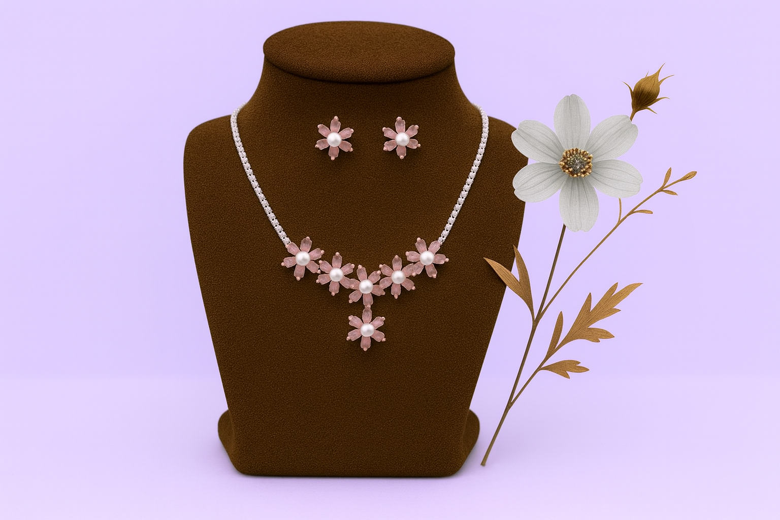 Floral Jewelry Set