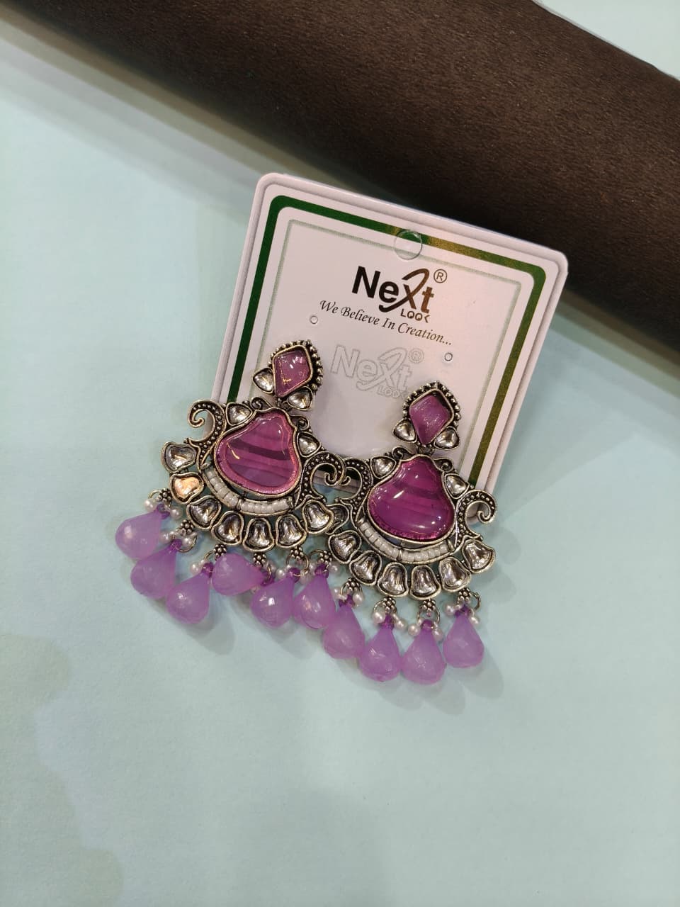 Pink Traditional Earrings