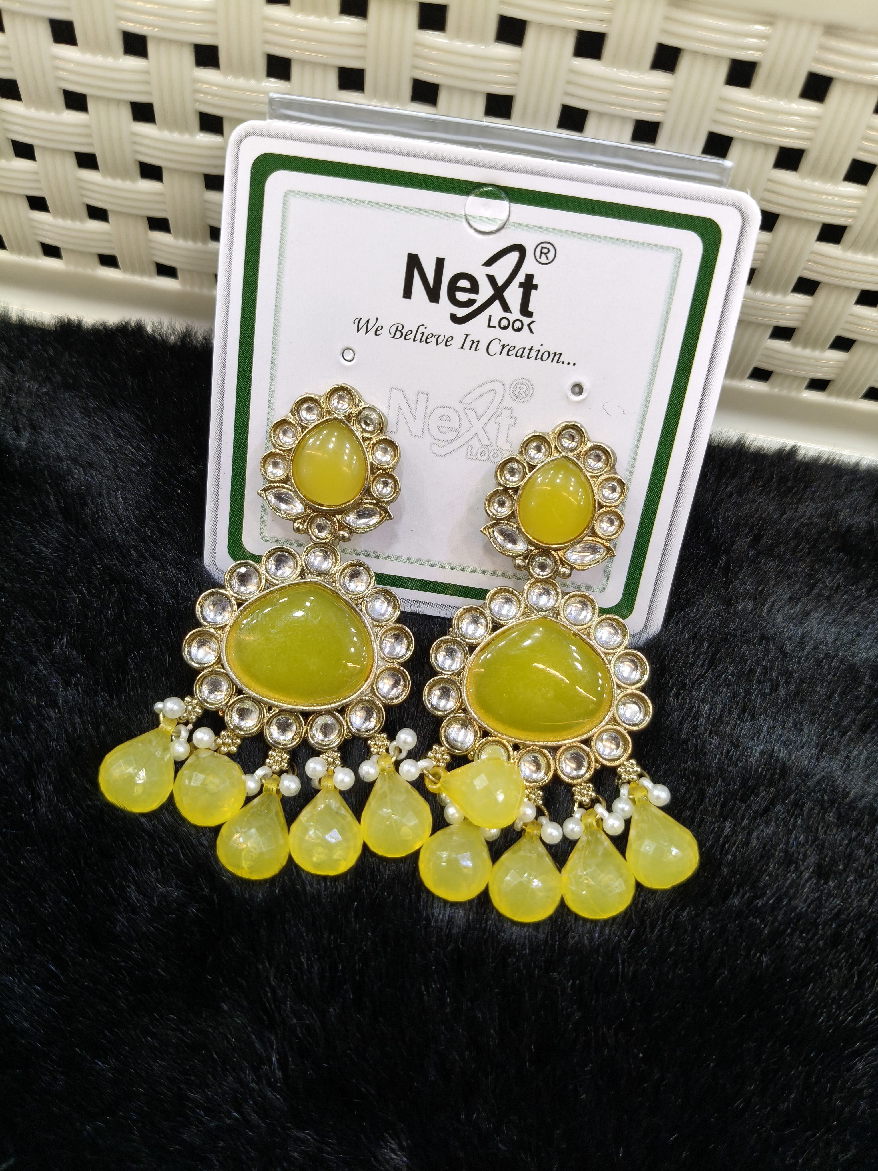 Yellow earrings