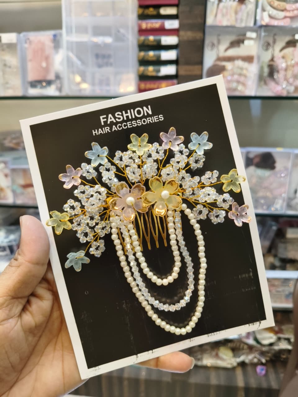 Floral Pearl Hair Tiara