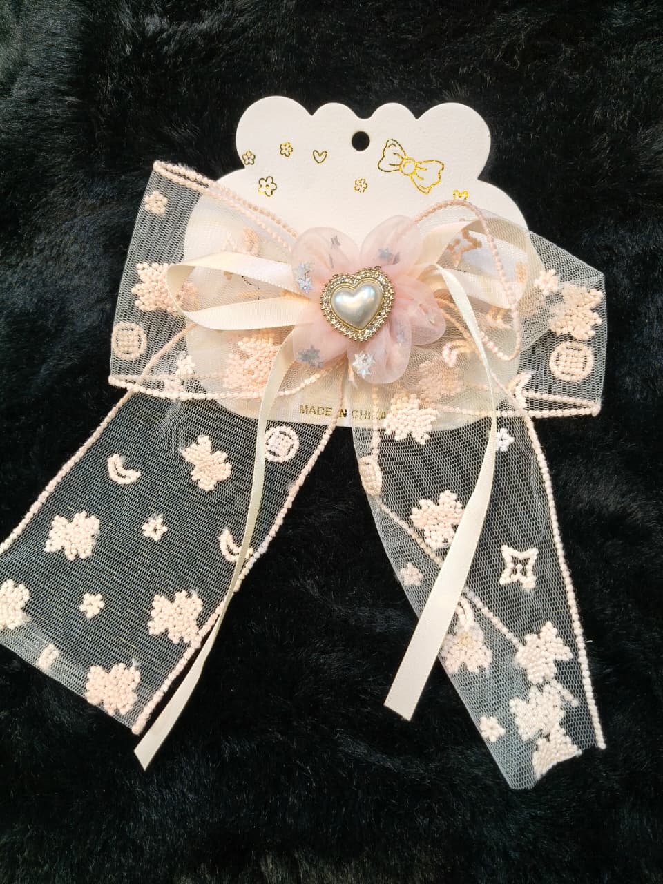 Elegant Lace Hair Bow For Kids