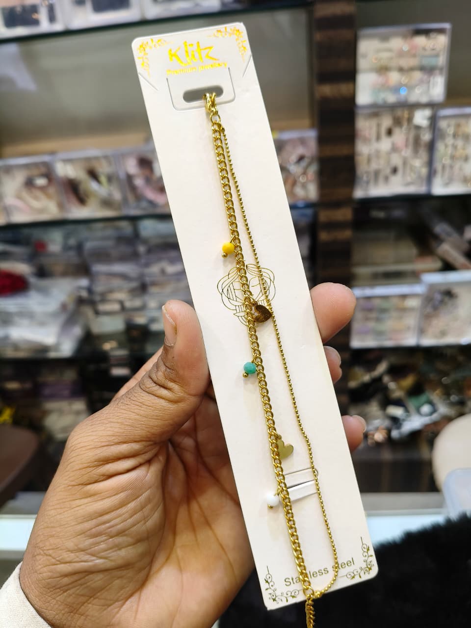 Gold-Toned Charm Bracelet