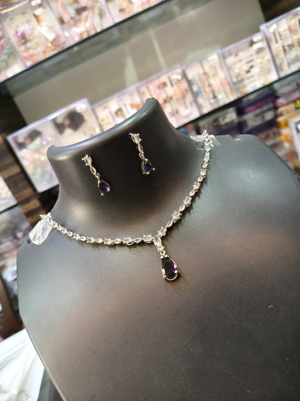 Crystal & Amethyst Jewelry Set