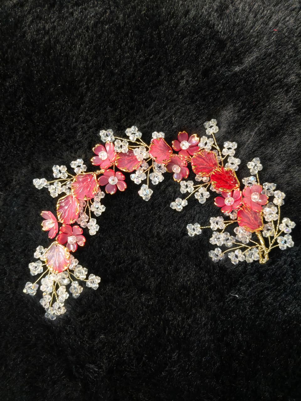 Floral Crystal Hair Tiara