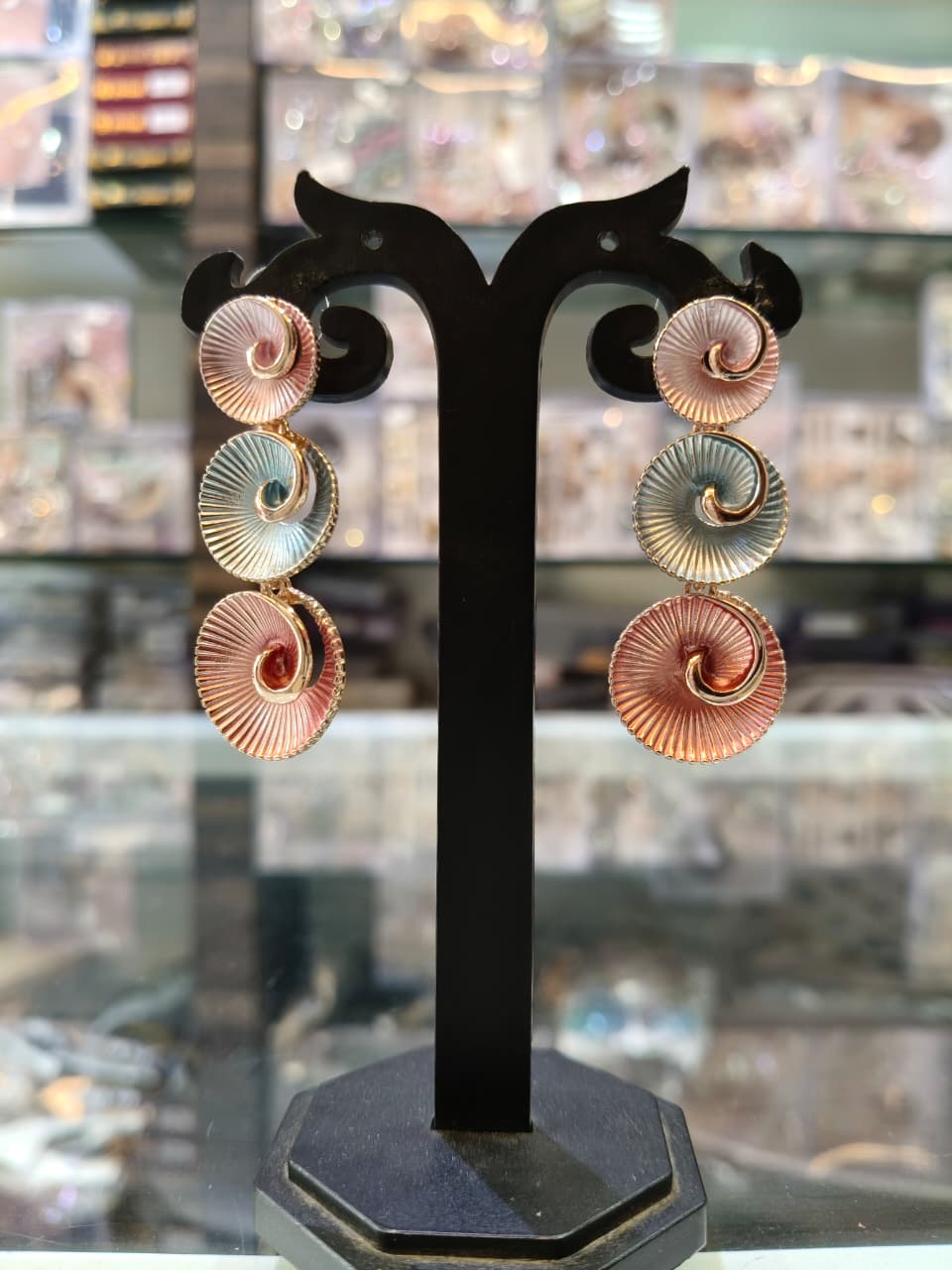 Spiral Statement Earrings