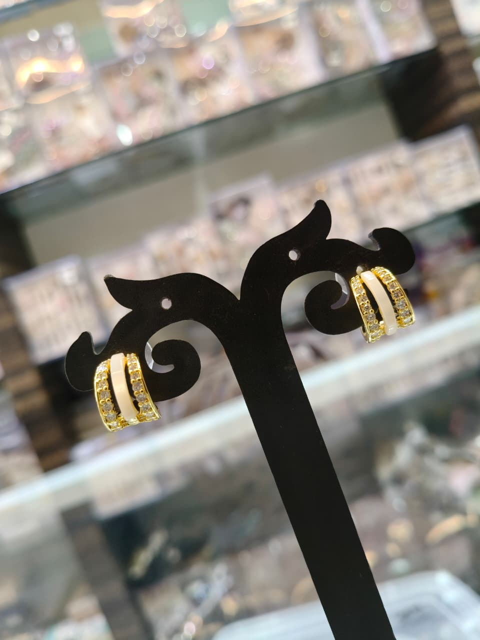 Gold-Plated Hoop Earrings