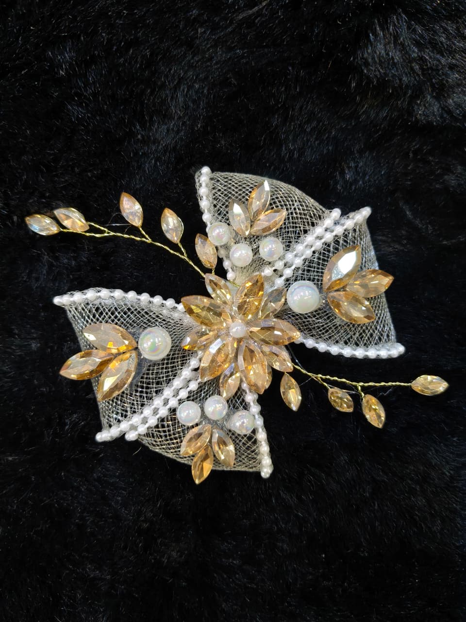 Crystal Floral Hair Clip