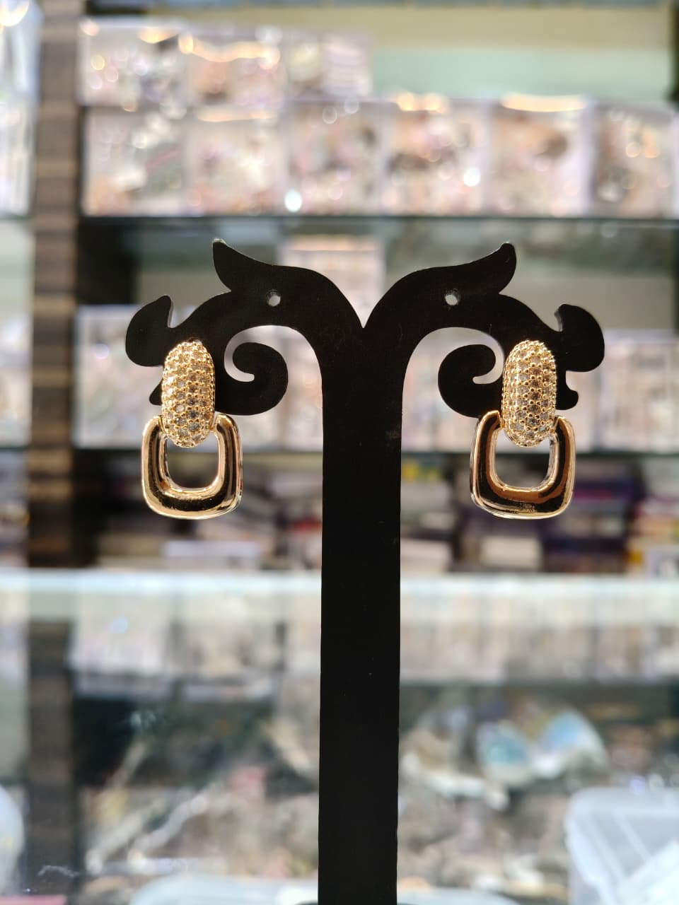 Elegant Gold-Tone Earrings