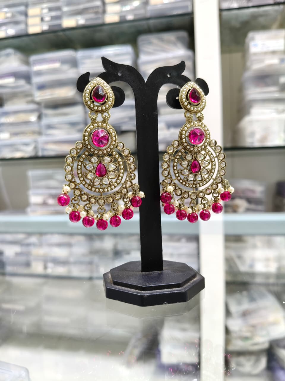 Traditional Indian Chandbali Earrings