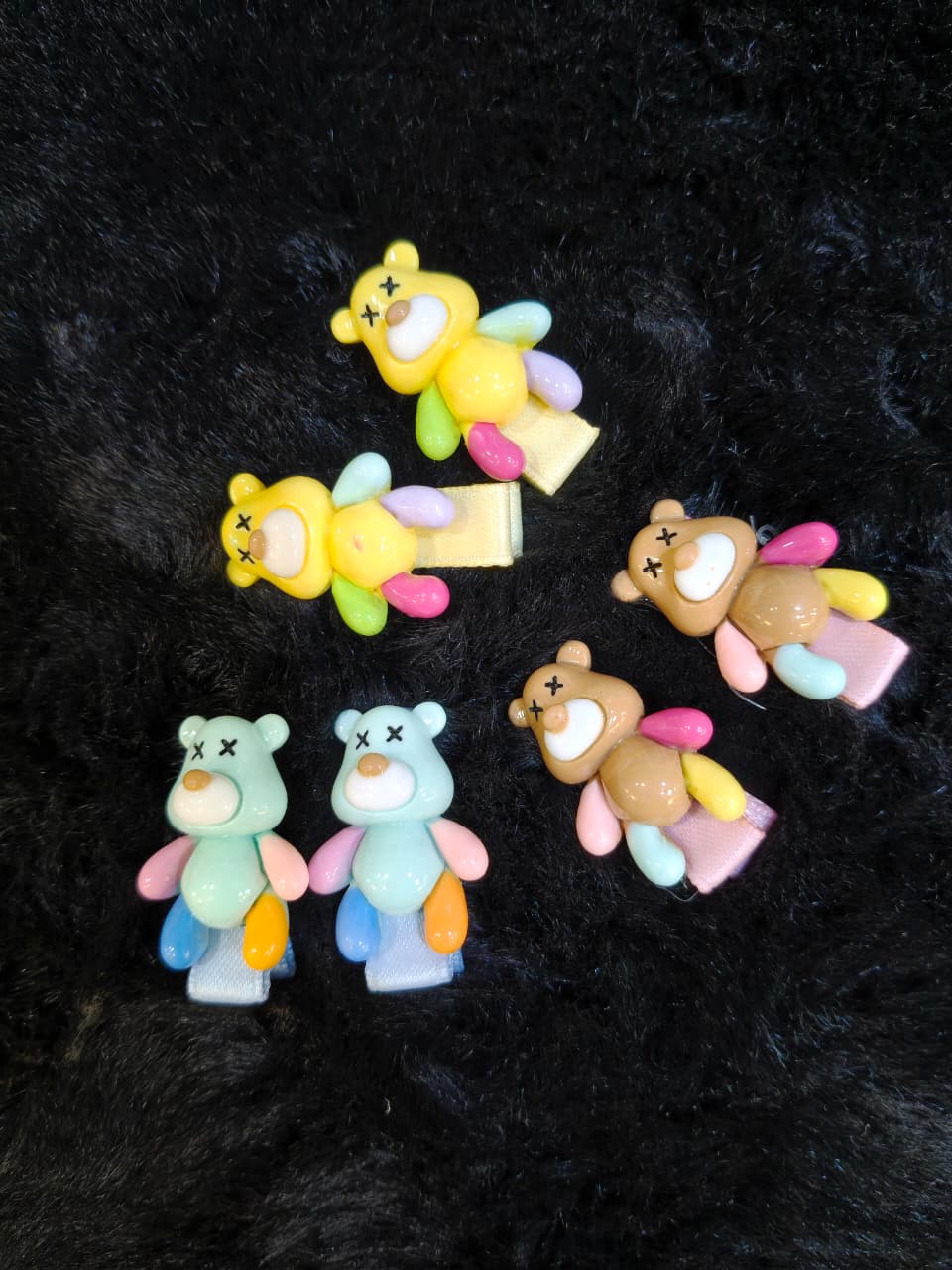 Colorful Bear Shaped Hair Clips