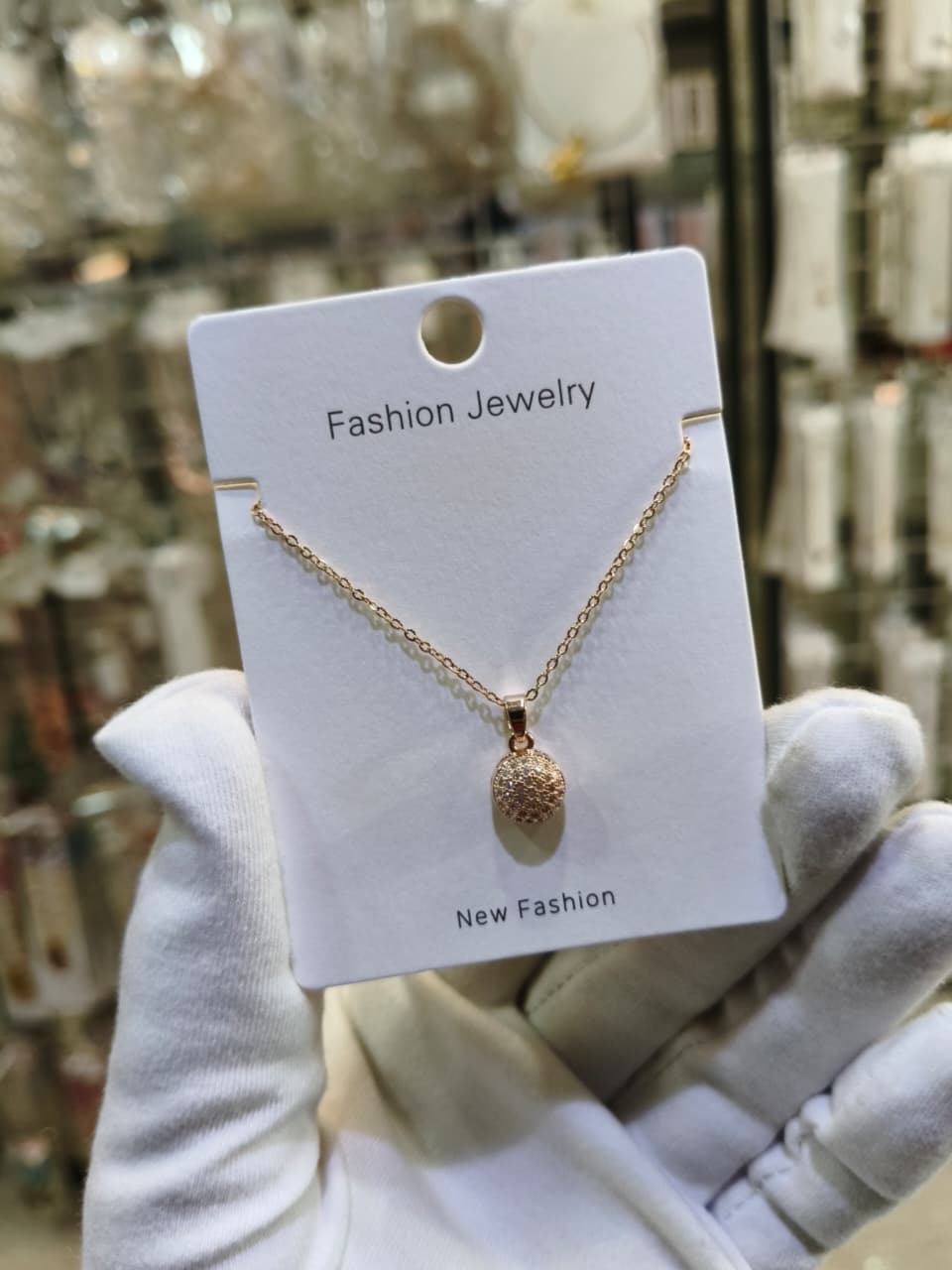 Gold-Tone Pineapple Pendant Necklace