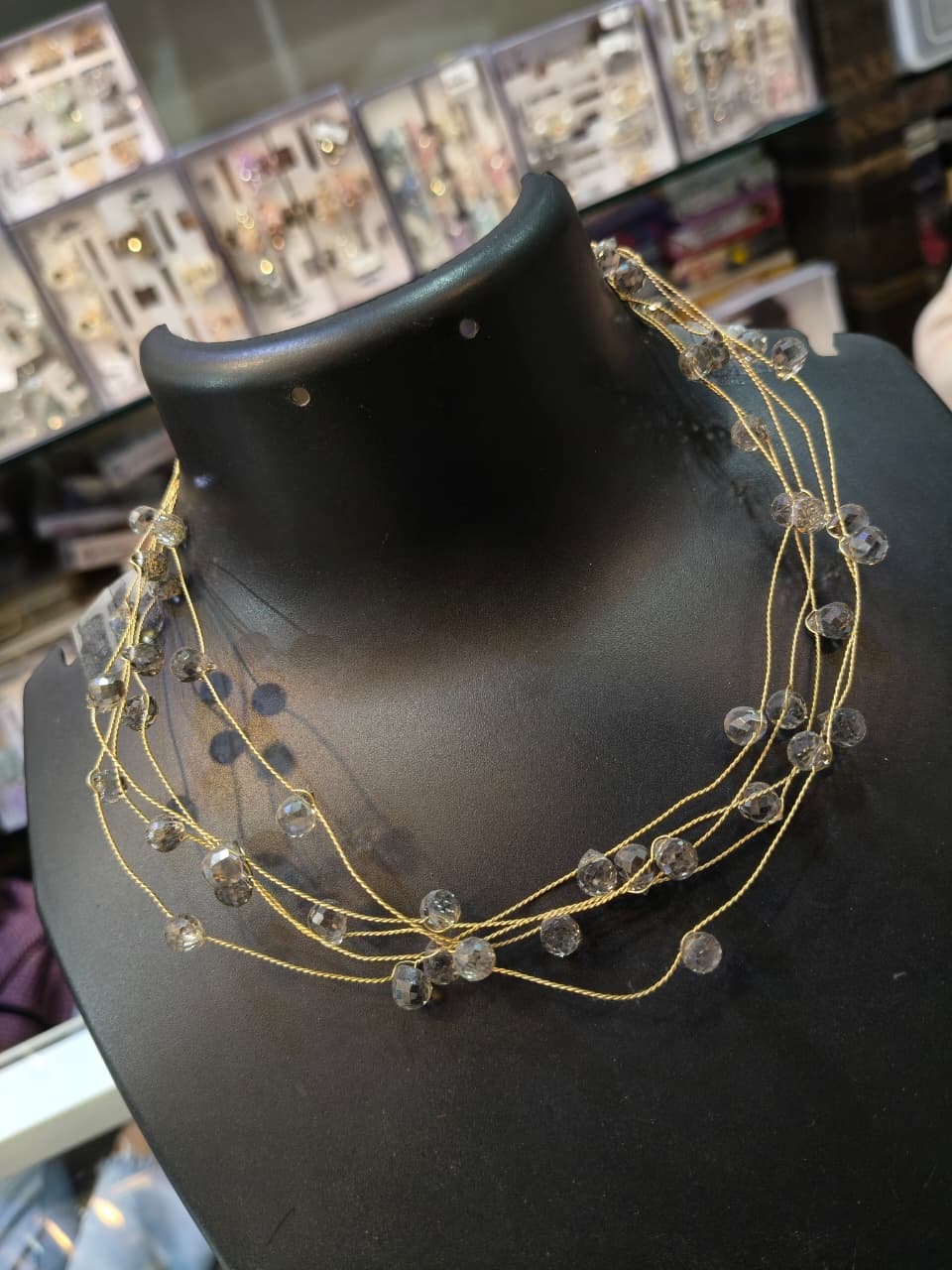 Elegant Crystal Bead Necklace