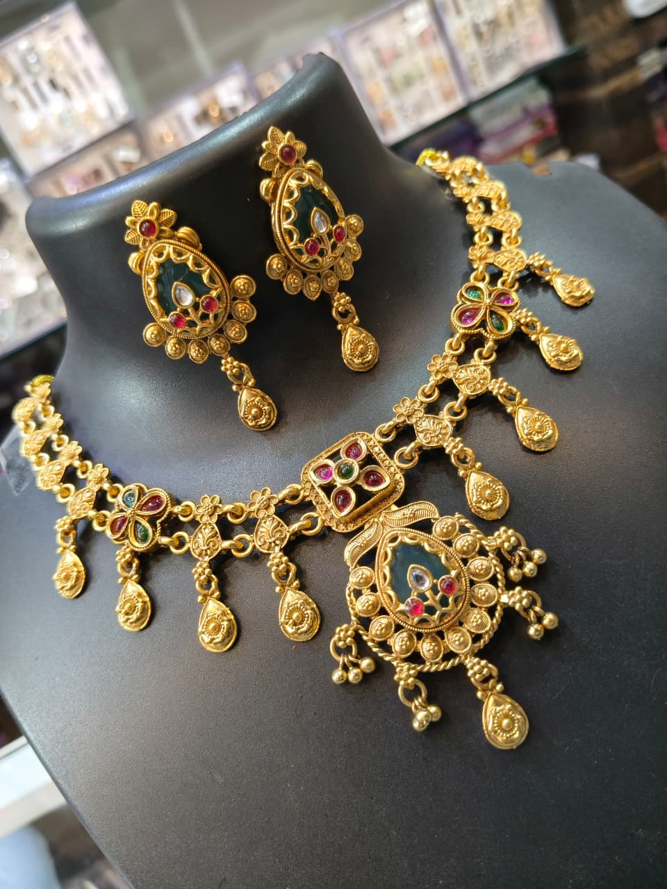 Traditional Gold Plated Necklace Set