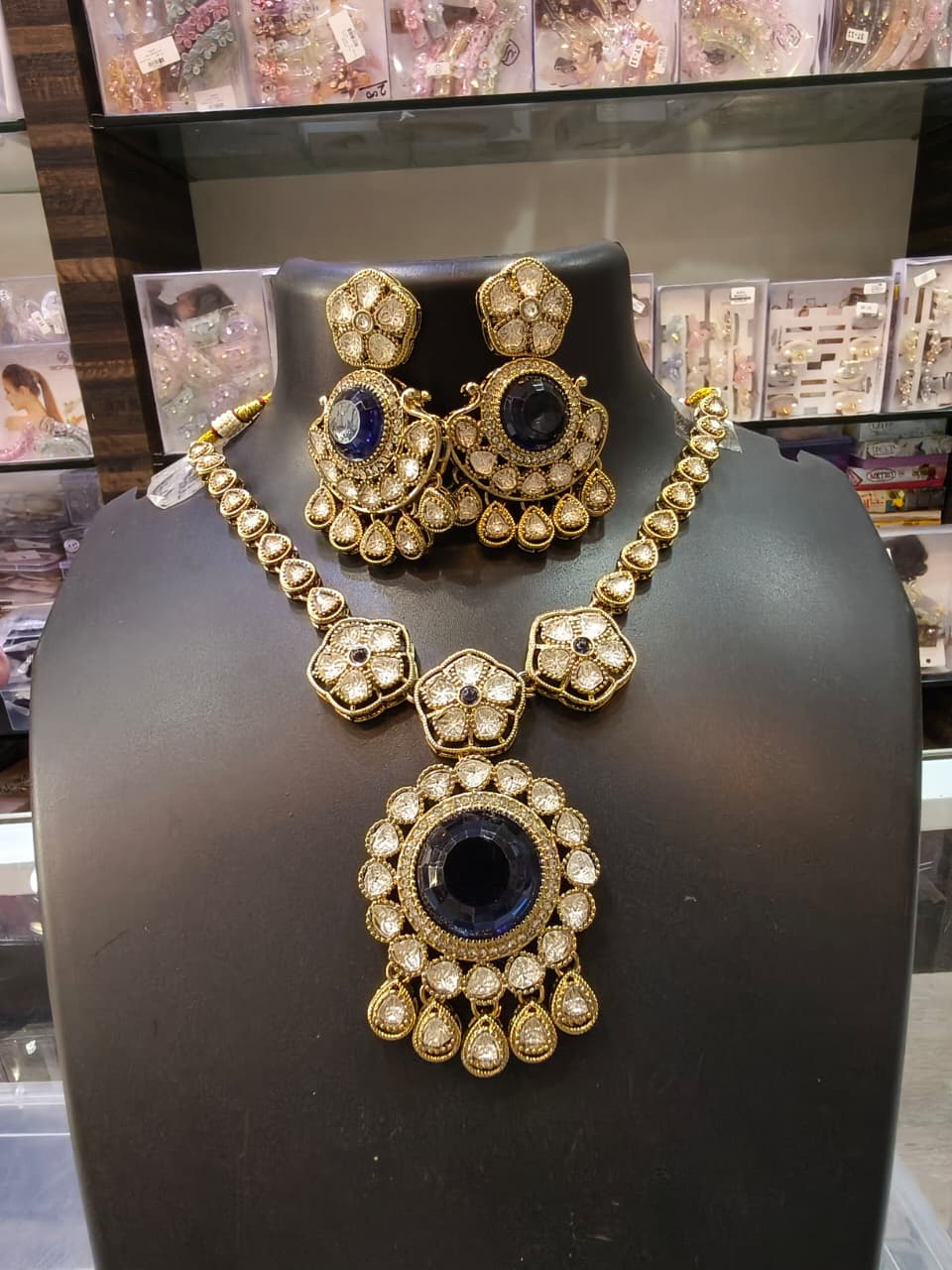 Royal Blue Stone Jewelry Set